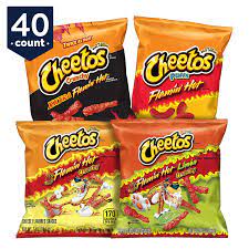 Photo 1 of 40 CT VARIETY PACK HOT CHEETOS EXP OCT 2021