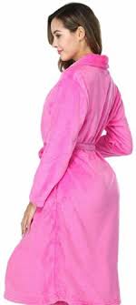 Photo 1 of RONGTAI WOMEN'S BATHROBE LADIES FLEECE PLUSH WARM LONG ROBES SMALL