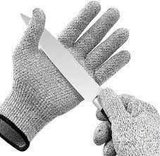 Photo 1 of 2 PAIRS CUT RESISTANT GLOVES MEDIUM