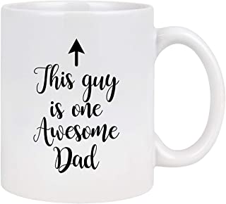 Photo 1 of Dad Coffee Mug Dad This Guy is One Awesome Dad Funny Coffee Mug Fathers Day for Dad from Daughter Son Birthday for Dad Men Dad Coffee Cups 11 Oz White
1 Count (Pack of 1)