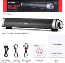 Photo 1 of ELEGIANT BT 5.0 PORTABLE PC SPEAKER 2 PACK