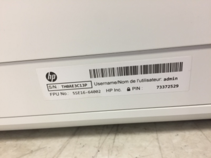 Photo 4 of HP ENVY 6055 Wireless All-in-One Printer, Mobile Print, Scan & Copy, HP Instant Ink ready, Works with Alexa (5SE16A) (MAJOR DAMAGES TO LATCH ON PRINTER AND SCRATCHES AND DIRT ON ITEM INDICATE PRIOR USE)