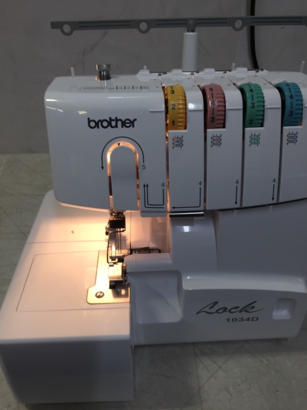 Photo 7 of Brother Serger, 1034D, Heavy-Duty Metal Frame Overlock Machine, (MINOR USAGE)