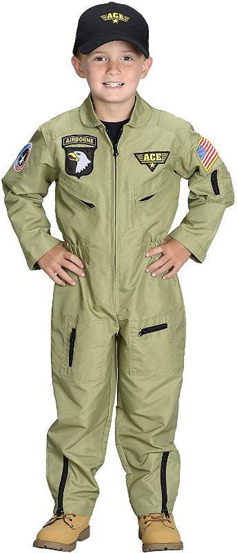 Photo 1 of Aeromax Jr. Fighter Pilot Suit with Embroidered Cap, Size 6/8.