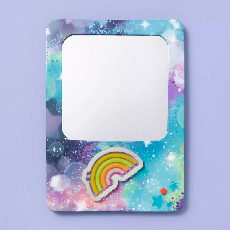 Photo 1 of Neon Light Up Magnetic Locker Mirror Rainbow