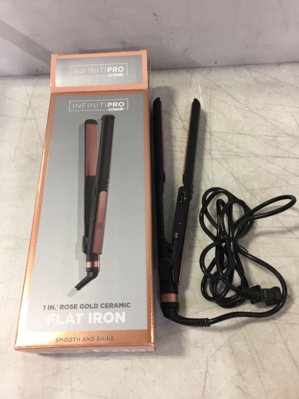 Photo 2 of Conair CS810RGT Infiniti Pro Rose Gold Ceramic 1" Straightener
