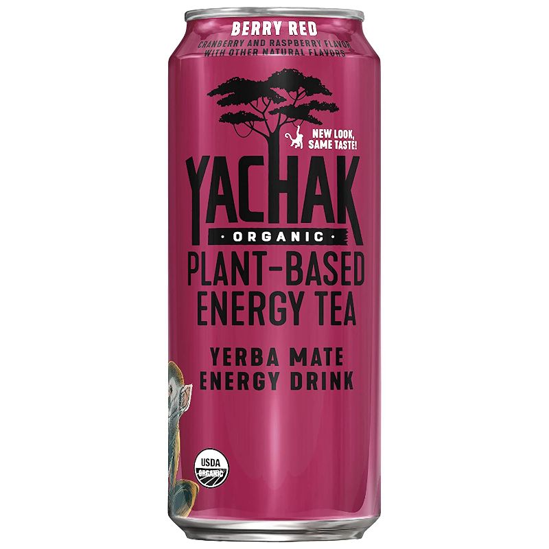 Photo 1 of Yachak Yerba Mate Drink, Berry Red, 16 Fl Oz Cans, Pack of 12 (Packaging May Vary) EXP 11/2021
