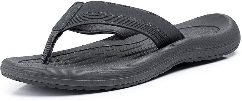 Photo 1 of KRABOR Mens Flip Flops, Comfort Arch Support Sport Thong Sandals for Outdoor Size 12.5-13
