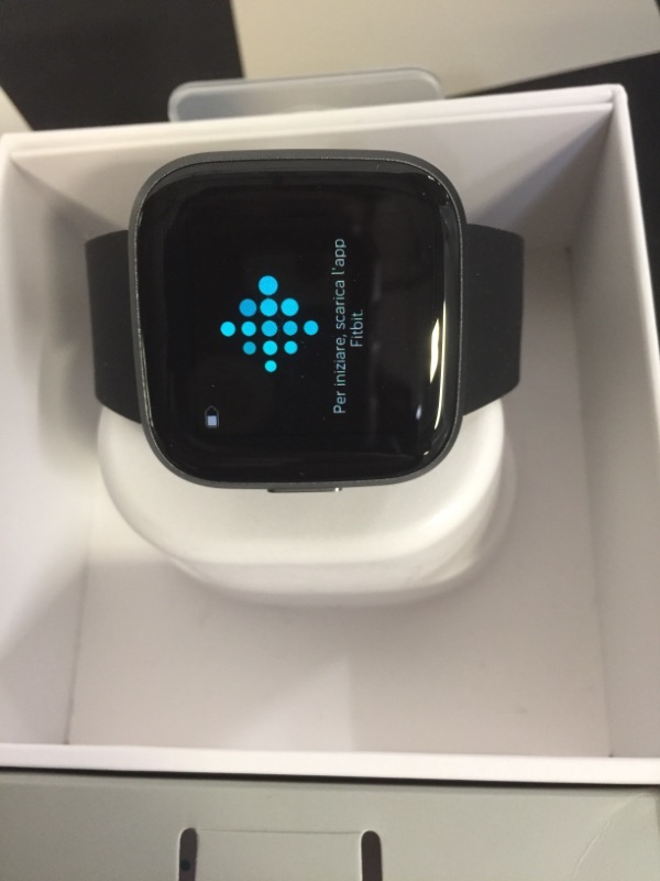 Photo 3 of Fitbit Versa 2 Health and Fitness Smartwatch with Heart Rate, Music, Alexa Built-In, Sleep and Swim Tracking, Black/Carbon, One Size (S and L Bands Included)
