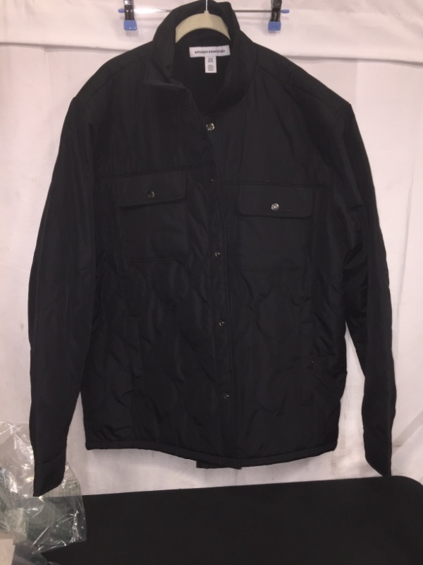 Photo 1 of Amazon Essentials Men's Lightweight Bomber Jacket, BLACK, SIZE XXL