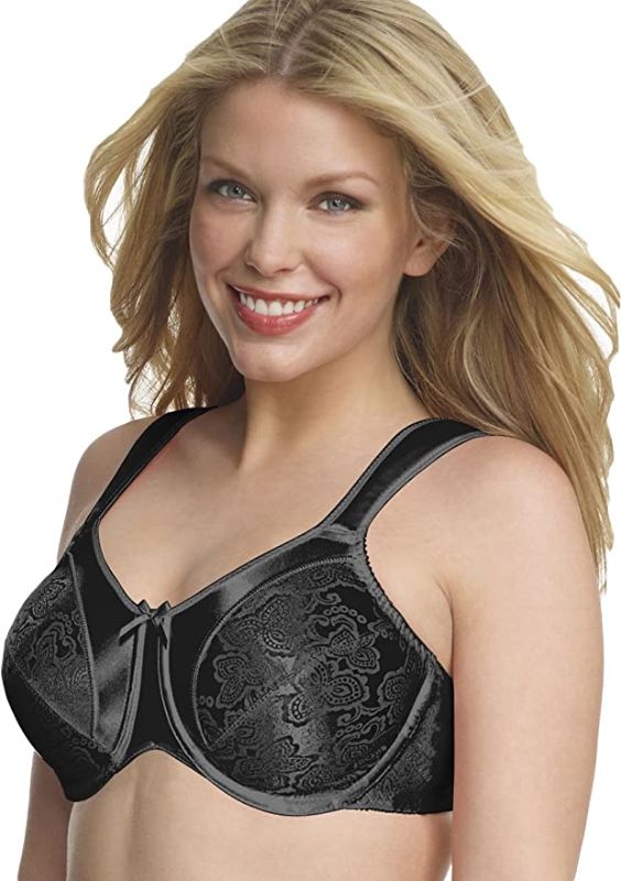 Photo 1 of Bali Satin Tracings Underwire Minimizer Bra, SIZE 34DDD