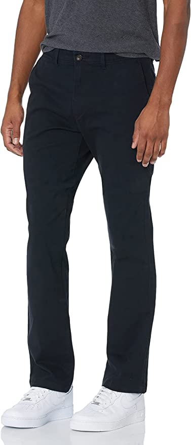 Photo 1 of Amazon Essentials Men's Athletic-fit Casual Stretch Khaki Pant, BLACK, SIZE 29X28