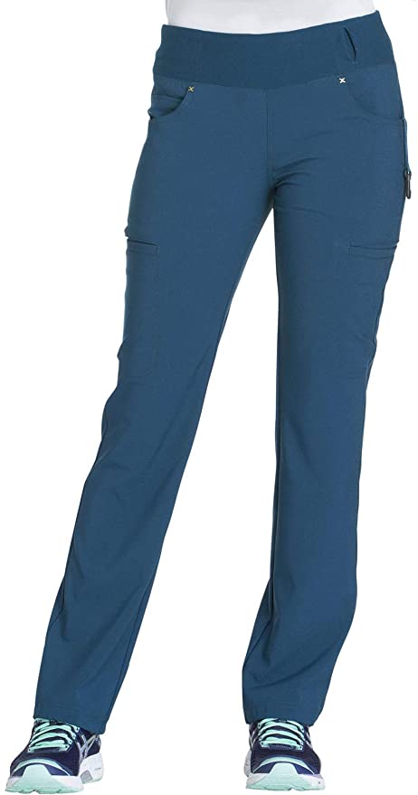 Photo 1 of Cherokee Workwear Women's Iflex Mid Rise Straight Leg Pull-on Pant, SIZE M