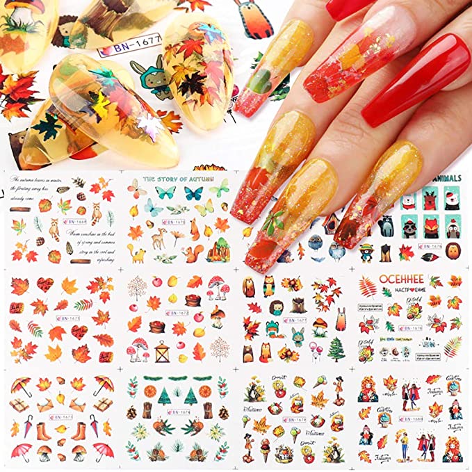 Photo 2 of 2PC LOT
8PCS Advanced Silicone Scar Sheets?Silicone Scar Strips Soften and Smooth Scars Resulting from Body Scar?Surgical Scar?Burn Scar and More?Scar sheets Large 5.7"×1.57"

12 Sheets Fall Nail Art Stickers Autumn Winter Thanksgiving Nail Decals for Acr