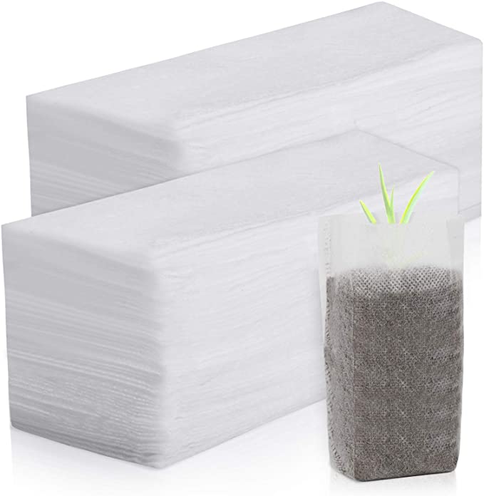 Photo 1 of 2PC LOT
150 pcs Biodegradable Non-Woven Plant Nursery Bags Fabric Seedling Bags Plant Grow Bags for Home Garden Supply 5.5”x 6.3”, 2 COUNT, FACTORY SEALED 