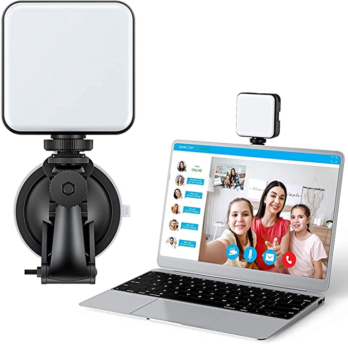 Photo 1 of Amada Video Conference Lighting Kit, Laptop Adjustable Webcam Lighting with Suction Cup for Photography, Zoom Meeting, Live Streaming, Self Broadcasting, Video Recording-AMLS12, FACTORY SEALED 