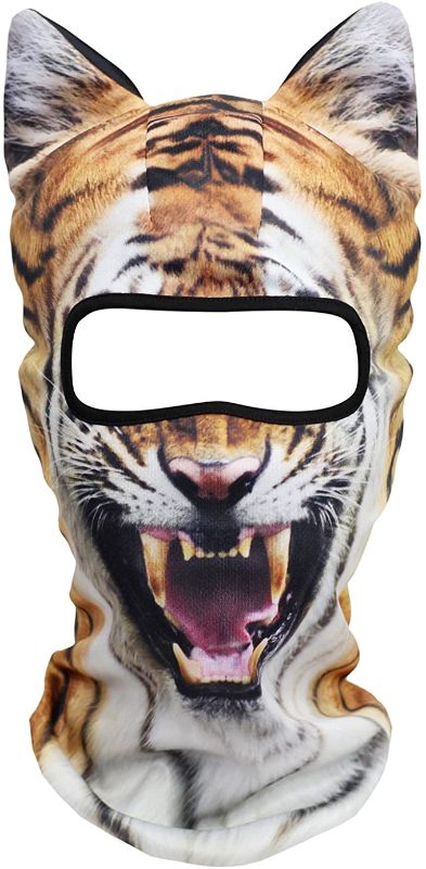 Photo 1 of WPTCAL 3D Animal Ears Balaclava Full Face Mask for Raves, Ski, Music Festivals, Party Men and Women Outdoor Activities