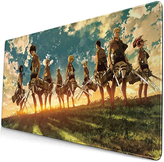 Photo 1 of Blmcsk Attack On Titan Mouse Pad 15.75 X29.52 in Japanese Anime Mouse Pad Gaming Mouse Pad (40x75cm)