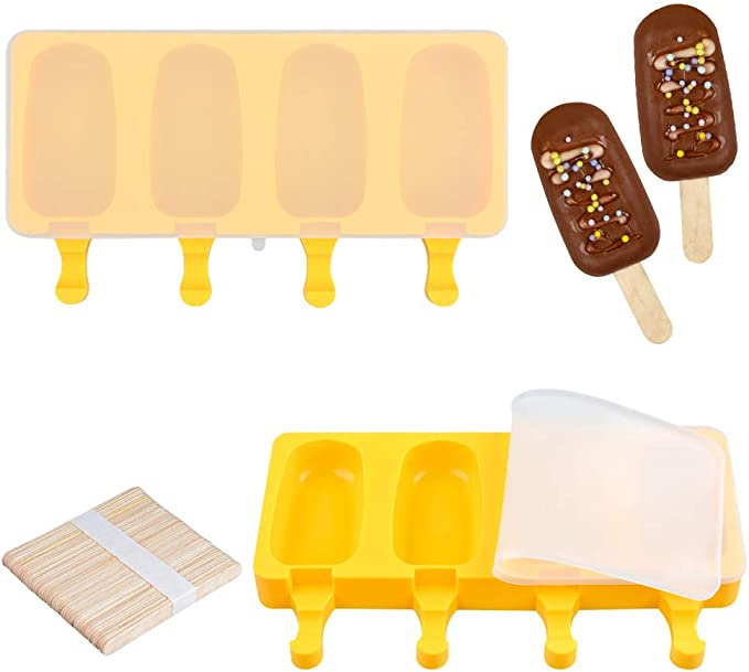 Photo 1 of 2PC LOT
Fimary Large Popsicle Molds Set with Lid (Upgrade), 4 Cavities Homemade DIY Ice Pop Molds Oval, Food Grade Silicone Molds for Kids & Ault, with 50 Wooden Sticks (1, Yellow)

PD 9 Pcs Christmas Stencils 7.9 x 7.9 Inch Large Christmas Snowman, Reind