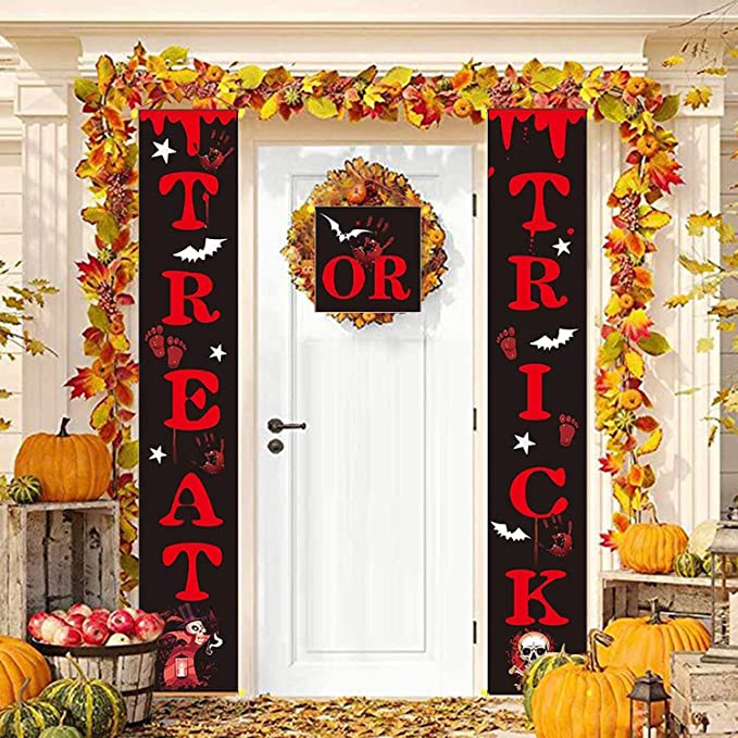 Photo 1 of 3PC LOT
LUKAT Halloween Decorations Outdoor Indoor, Halloween Decor, Halloween Banners Front Porch, Trick or Treat Banner Porch Signs Halloween Hangers for Porch Office Home Party, 2 COUNT

Car Disposable Plastic Seat Cover/Airplane Seat Covers Disposable