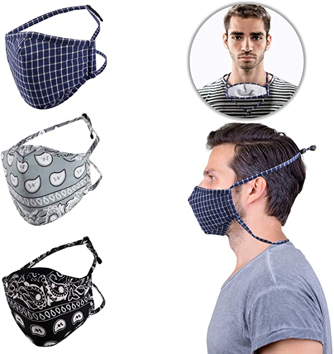 Photo 1 of 2PC LOT
WPTCAL Fleece Neck Gaiter Neck Warmer for Women Men Ski Cycling Running Hunting Fishing Hiking Climbing Outdoor Sports

IGINOA 3 Pcs Unisex Fashionable Printed Pattern Dust Cotton Mouth Washable and Reusable for Dust, Sports, Outdoors