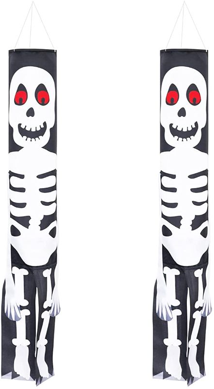 Photo 2 of 2PC LOT
Halloween Decorations 3D Bat Decorations,80PCS DIY Scary Window Bats Window Decal Window Stickers ,Halloween Party Decoration Supplies

Halloween Decorations Ghost Windsocks, 34 Inch Windsocks Outdoor Hanging Halloween Ghost Decor, Flag WindSocks 