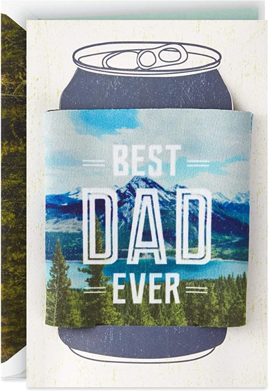 Photo 1 of 2PC LOT
Hallmark Signature Father's Day Card for Dad with Gift (Removable Drink Can Cooler), 2 COUNT