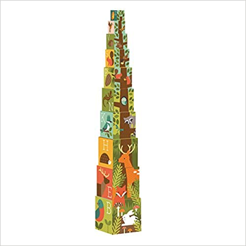 Photo 1 of Petit Collage Nesting Blocks Woodlands