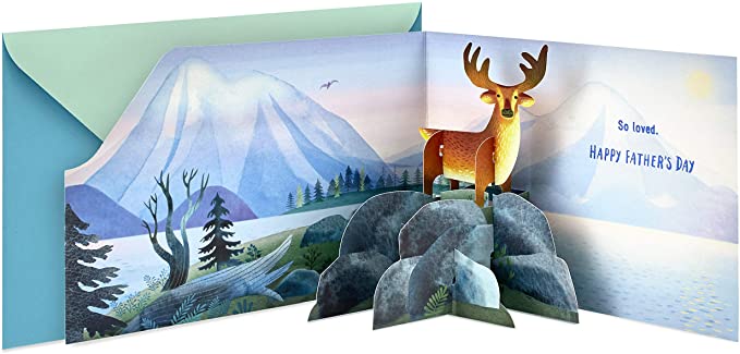 Photo 2 of 3PC LOT
Hallmark Paper Wonder Pop Up Fathers Day Card for Dad (Mountains), 2 COUNT

Hallmark Signature Wood Fathers Day Card for Dad (Nuts and Bolts Heart)