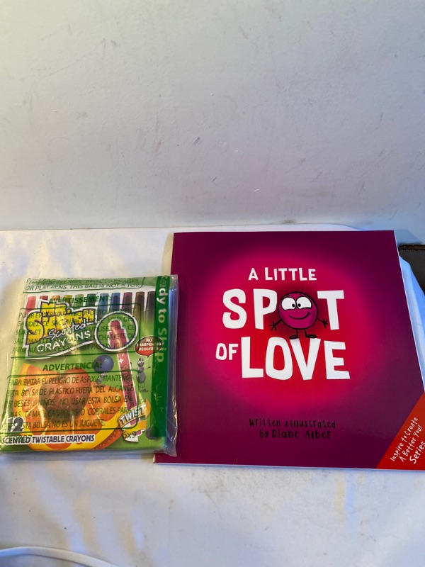 Photo 3 of 2PC LOT
A Little SPOT of Love (Inspire to Create A Better You!) Paperback

Mr. Sketch 1951200 Scented Twistable Crayons, Assorted Colors, 12-Count,Blue