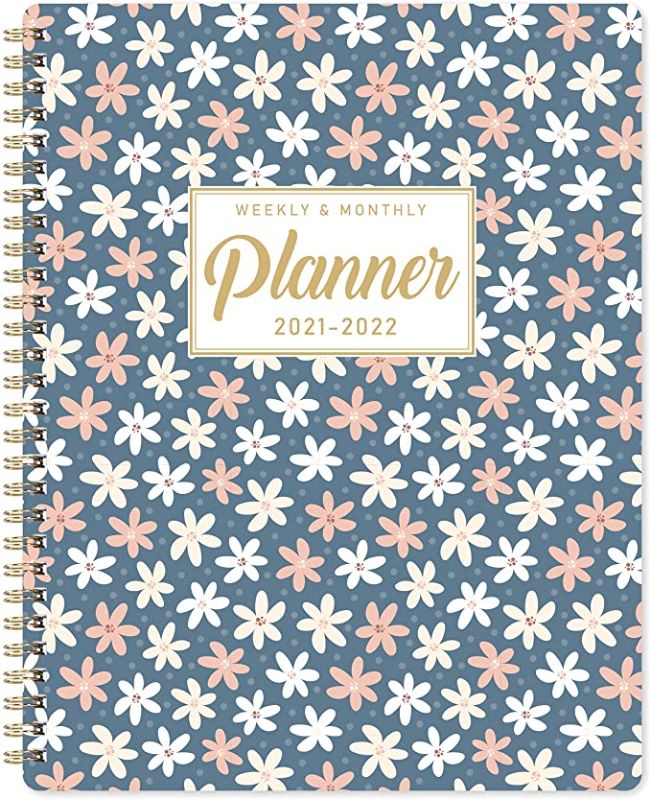 Photo 2 of 2PC LOT
2022 Weekly Appointment Book & Planner - January 2022 - December 2022 Daily Hourly Planner 7.8" x 9.8", 30-Minute Interval, Flexible Soft Cover, Twin-Wire Binding, Lay - Flat

2021-2022 Planner - Weekly & Monthly Academic Planner July 2021 - June 