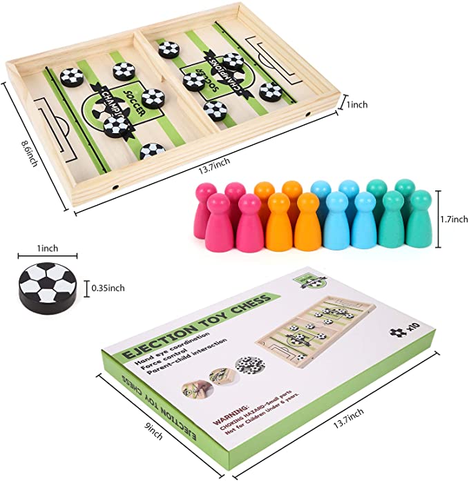 Photo 1 of Fast Sling Puck Game ,Slingshot Games Toy,Football and Flying Chess 2 in 1 Games?Paced Winner Board Games Toys for Adults & Kids