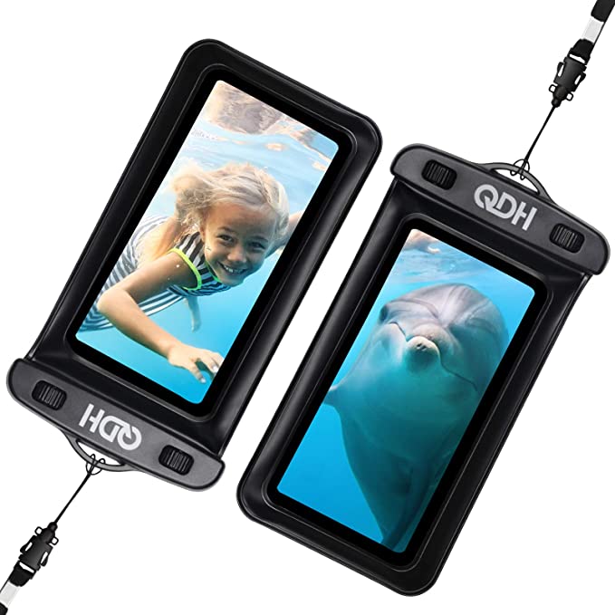 Photo 1 of 4PC LOT
QDH Waterproof Phone Case IPX8 Underwater Bag Phone Pouch Cellphone Dry Bag with Lanyard for iPhone 12 Pro Max 11 Pro Max XR X 8 7 6 Plus Galaxy Note 10+ Pixel up to 6.8" Shower Phone Holder 2 Pack, 4 COUNT