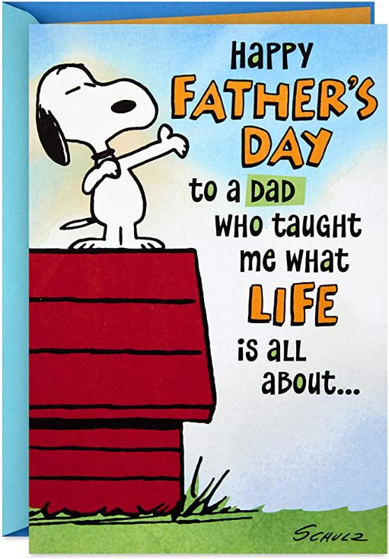 Photo 1 of 4PC LOT
Hallmark Funny Peanuts Fathers Day Card for Dad (What Life is All About), 4 COUNT