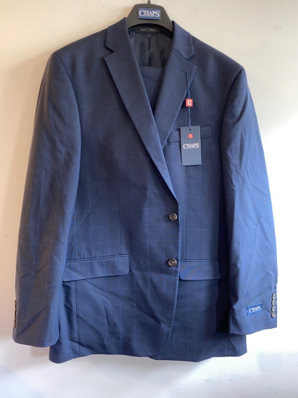 Photo 1 of Chaps Men's All American Classic Fit Suit Separates-Custom Jacket & Pant Size Selection, JACKET 44L, PANT 44 long x 38, blue