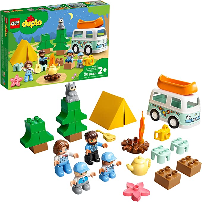 Photo 1 of LEGO DUPLO Town Family Camping Van Adventure 10946 Building, Playing and Learning Camping Toy for Toddlers and Kids; New 2021 (30 Pieces)