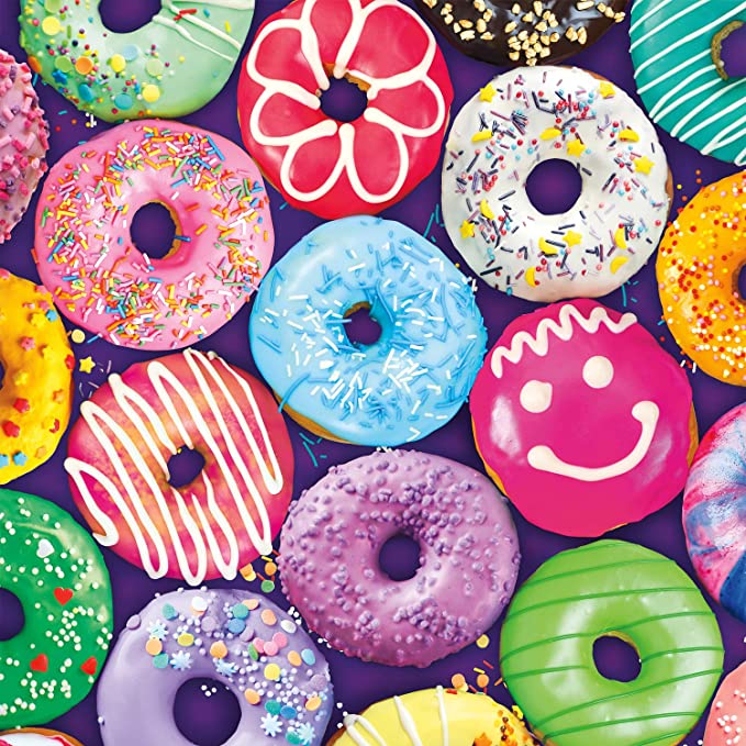 Photo 1 of Buffalo Games - Delightful Donuts - 300 Large Piece Jigsaw Puzzle Multicolor, 18"L X 18"W