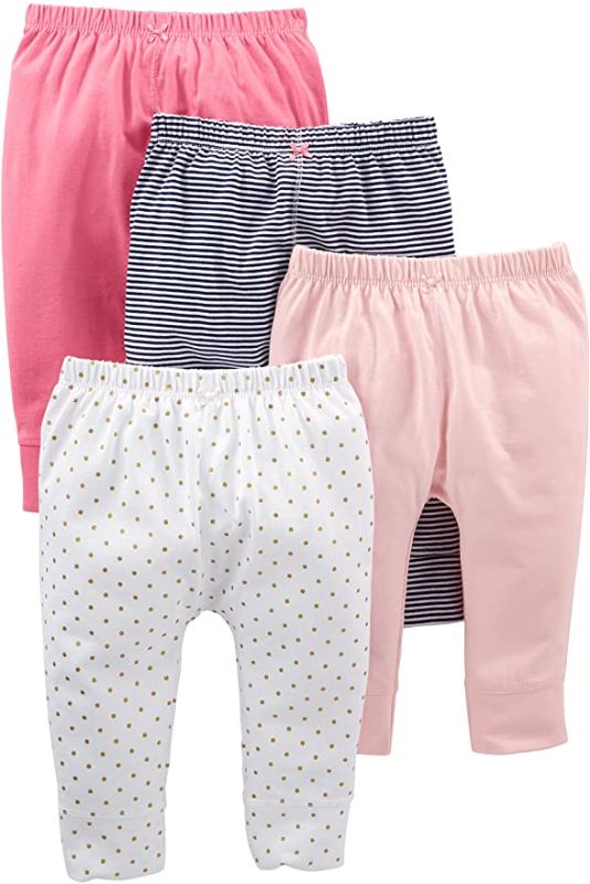 Photo 1 of Simple Joys by Carter's Girls' 4-Pack Pant, SIZE 3-6 MOS 