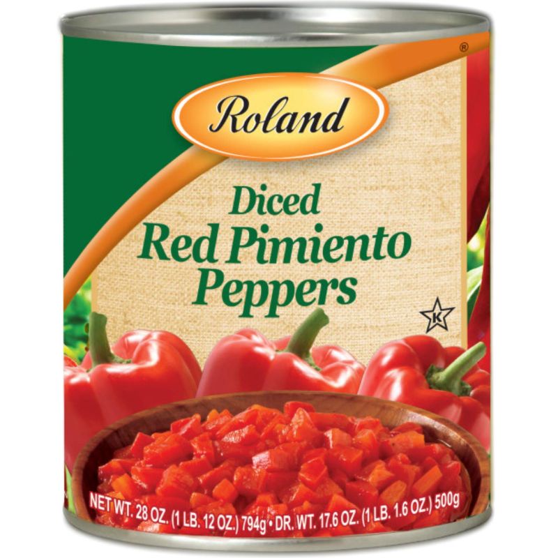 Photo 1 of (6 Pack) Roland Red Pimientos, Diced Peeled, 28 Oz, EXP UKNOWN