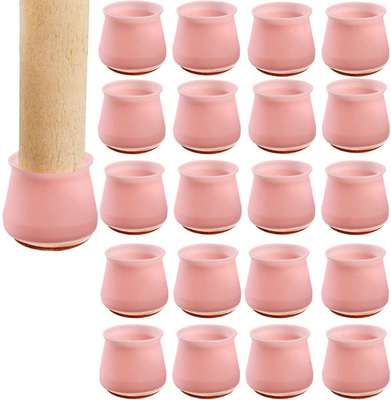 Photo 1 of [Upgraded] Chair Leg Protectors,20PCS Silicone Furniture Leg Caps Protection Cover Pad with Felt,Free Moving Table Leg Covers,Prevent Floor Scratches and Reduce Noise
