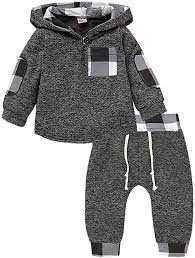 Photo 1 of Toddler Infant Baby Boys Clothes Plaid Long Sleeve Hoodie Sweatshirt Pants Fall Winter 2Pcs Outfits Set
SIZE 110, FACTORY SEALED 