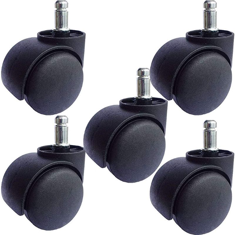 Photo 1 of Accessbuy Office Chair Caster Wheel 2 Inch Universal Standard Size Computer Gaming Chair Caster Wheels Replacement Set of 5 (Black)
