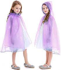 Photo 1 of Luzlen Girls Hooded Cloak Cape Princess Halloween Costume Dress Up for Cosplay, SIZE 110
