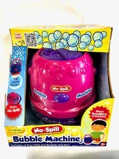 Photo 1 of SCS Direct No Spill Electric Bubble Machine (Pink) w 8oz Bubble Solution Included - Makes a gazillion Bubbles Easily
