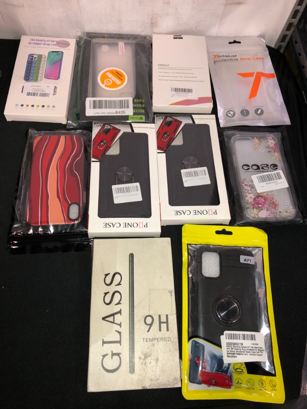 Photo 1 of 10PC LOT
PHONE ACCESSORIES, DIFFERENT SIZES & COLORS