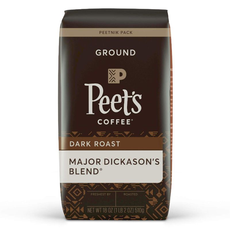 Photo 2 of 2PC LOT
Peet's Coffee, Major Dickason's Blend - Dark Roast Whole Bean Coffee - 10.5 Ounce Bag, EXP 09/07/2021
Peet's Coffee, Major Dickason's Blend - Dark Roast Ground Coffee - 18 Ounce Bag 09/01/2021

