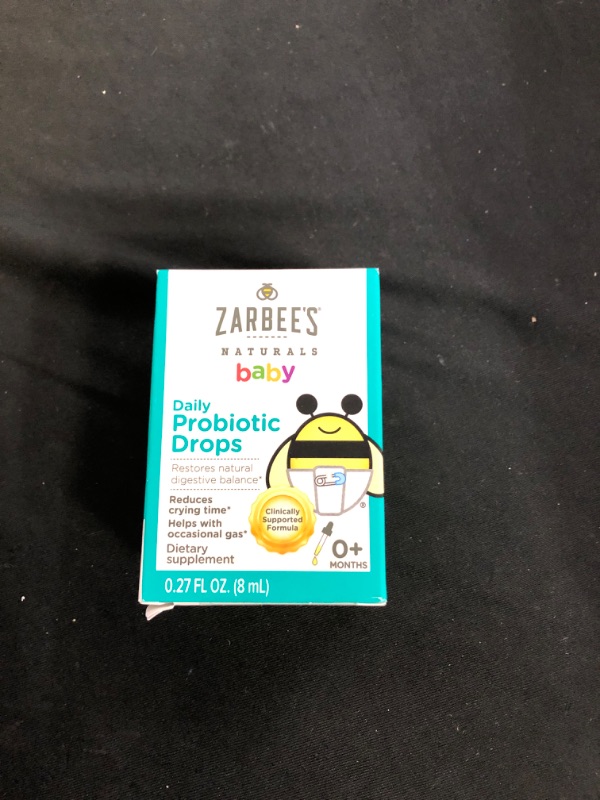Photo 2 of Zarbee's Naturals Baby Daily Probiotic Drops, 0.27 Ounces
EXP 01/2022