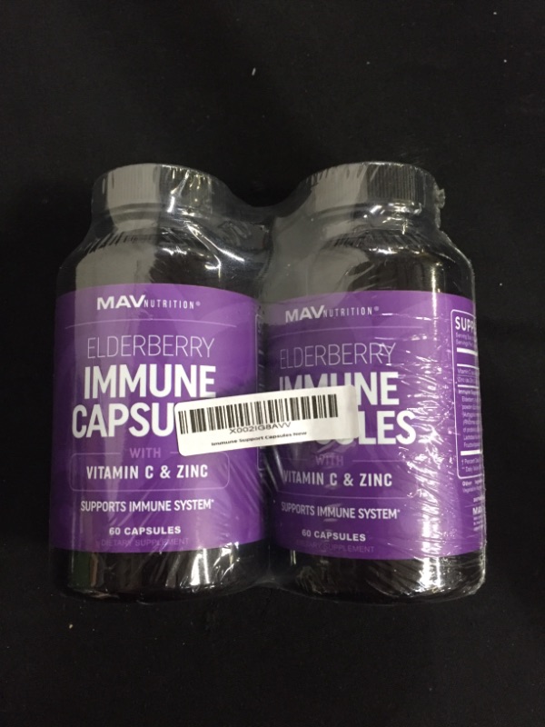 Photo 2 of MAV Nutrition Immune Support Capsules, 60 capsules, 2 pack
EXP 04/2022
