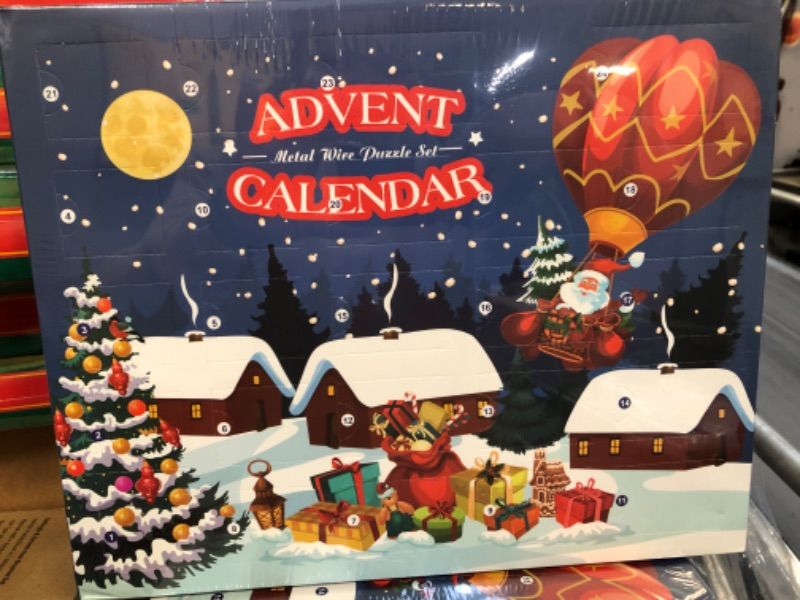 Photo 2 of Advent Calendar 2021 - Christmas Countdown Calendar Gift Box with 24 Brain Teaser Puzzles Toys for Xmas Countdown Holiday Kids Adults Challenge
FACTORY SEALED