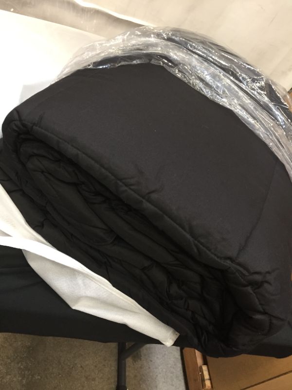 Photo 4 of Classic All Season Down Alternative Comforter By Superior, Black, King